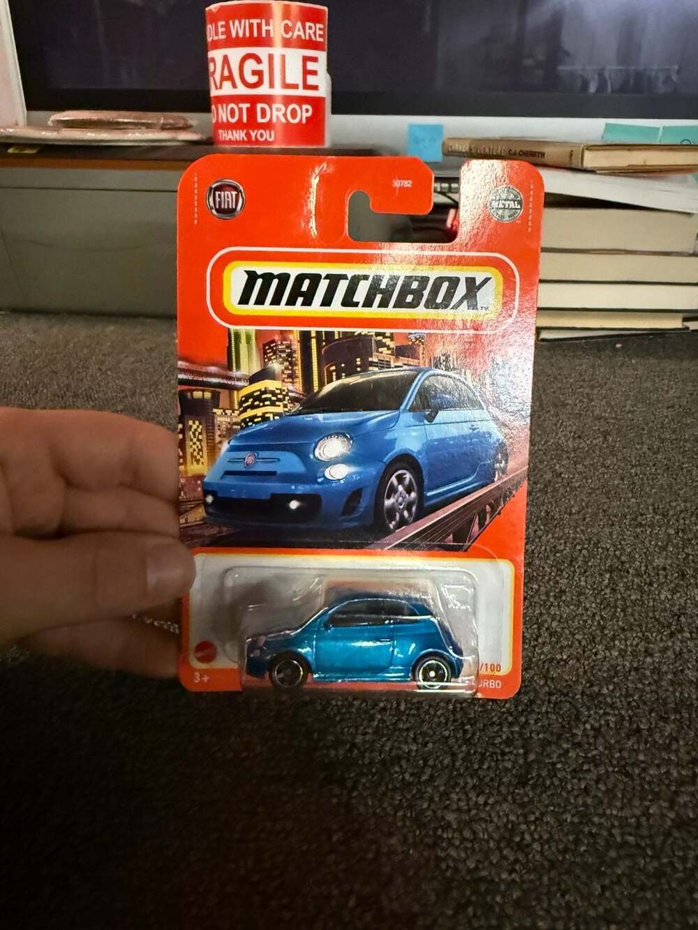 Matchbox 2019 Fiat 500 Turbo Blue